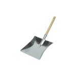 Pelle � poussi�re 22cm t�le acier avec manche bois