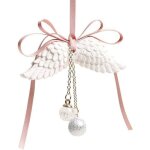 Pendentif ailes d'ange pour rtroviseur de voiture ? dcoration en pltre, cadeau pour femmes et mres, ...