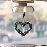 Pendentif dcoratif scintillant pour voiture  amour  (1 pice) - accessoire de rtroviseur arrire ...