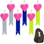 Pendentifs r�fl�chissants, r�flecteurs pour cartable, sac � dos, course � pied, porte - cl�s r�fl�chissant ...