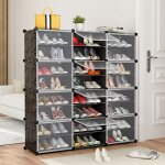 Jeobest - penderie etagère à chaussures modulable diy, meuble rangement avec modules en plastique pour ... Jeobest - penderie etagère à chaussures modulable diy, meuble rangement avec modules en plastique pour ...