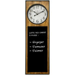 Pendule murale - l 36, 5 x p 6, 5 x h 114, 5 cm - mmo - bois - livraison gratuite