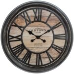 Atmosphera pendule vintage marron diam�tre 50, 6 cm