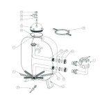 Pentair - 11. bague de travers�e filtre sable triton tr 100 tr 160 colorado 22 et 31