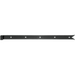 Penture droite noire ? 600 mm ? bout queue de carpe avec gond Ø 14 mm ? marque alberts Penture droite noire ? 600 mm ? bout queue de carpe avec gond Ø 14 mm ? marque alberts
