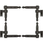 Penture �querre 250 x 230 mm avec gond 4 x charni�re d'angle charni�re de volet charni�re de porte charni�re ...