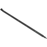 Wovar - penture noire avec déport et trous carrés 120 cm - pointe Wovar - penture noire avec déport et trous carrés 120 cm - pointe