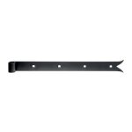 Penture noire � queue de carpe alberts 400 x 35 mm - axe 14 mm - perc�e