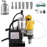 Mophorn - perceuse  colonne magntique 1100 w, diamtre d'alsage de 1 - 1 / 2 pouce (40 mm) md40, force ...