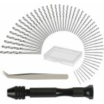 Perceuse  main hand drill avec 48 pcs mini foret fraise twist (0. 6 - 3mm) perceuse manuelle outils ...