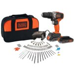 Perceuse à percussion bcd0032s120 - qw black & decker 2 x 1, 5ah 18v + 120acs Perceuse à percussion bcd0032s120 - qw black & decker 2 x 1, 5ah 18v + 120acs