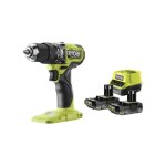 Ryobi - perceuse  percussion brushless 18v 54 nm - 2 batteries 2, 0ah - chargeur - rpd18bl1 - 2c20s