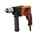Perceuse a percussion filaire 850w black + decker - beh850 - qs - livr�e avec guide de profondeur + poign�e ...