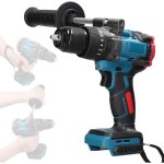 Perceuse percussion sans fil 150nm - brushless perceuse visseuse sans fil, 13mm, 2 vitesses pour makita ...