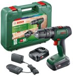 Perceuse  percussion sans - fil 18v (2x1, 5ah) avec coffret - bosch 06039d4172