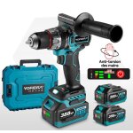 Perceuse visseuse  percussion 18v 94 nm - 20 vitesses rglables perceuse sans fil 13 mm - avec 2 batteries ...