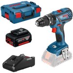 Perceuse - visseuse  percussion sans fil gsb 18v - 28 bosch 1x batterie 4, 0 ah + chargeur dans coffret ...