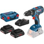 Perceuse - visseuse  percussion sans fil gsb 18v - 28 bosch 2x batterie procore18v 4, 0 ah + chargeur ...