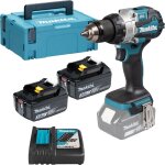 Perceuse - visseuse  percussion sans fil makita 18v / 2x 3, 0 ah + chargeur en makpac - dhp489rfj