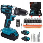Pour perceuse / visseuse � percussion sans fil makita 20v, ensemble de tournevis sans fil dans un coffret ...