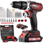 Perceuse visseuse sans fil 21v pour batterie makita 2 batteries 4. 0ah, 90nm max perceuse percussion ...