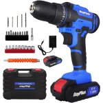 Perceuse visseuse sans fil 21v, visseuse devisseuse sans fil avec 1 batterie, 45nm perceuse �lectrique, ...