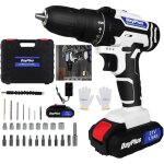 Perceuse visseuse sans fil 21v, visseuse devisseuse sans fil avec 1 batterie, 45nm perceuse lectrique, ...