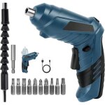 Perceuse visseuse sans fil 3. 5nm, visseuse devisseuse 1300mah 3. 6v + 12 forets, 2 sens rotation + lampe ...