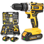 Perceuse visseuse sans fil 45nm?25 + 3 r�glages de couple?avec coffret 45 outils � main?perceuse kit ...