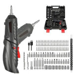 Perceuse visseuse sans fil, tournevis �lectrique 3. 6v avec 113 pcs accessoires rechargable, batterie ...