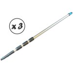 Perche manche t�lescopique aluminium pour raclette lave - vitre moerman - quantit� x 3 - longueur 1, ...