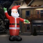 Père noël gonflable avec led décoration de noël ip44 4, 5 m Père noël gonflable avec led décoration de noël ip44 4, 5 m