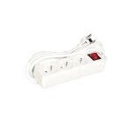 Bloc multiprise - 3 prises - avec interrupteur - cble de 3 m - terre franaise ri16743