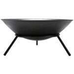 Perel - brasero, avec support, 3 pieds, rond, 26 x ø 56 cm, fonte, noir Perel - brasero, avec support, 3 pieds, rond, 26 x ø 56 cm, fonte, noir