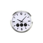 Perel - horloge murale en aluminium avec 3 fuseaux horaires - ø 45. 5 cm wc109 ri17355 Perel - horloge murale en aluminium avec 3 fuseaux horaires - ø 45. 5 cm wc109 ri17355