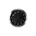 Horloge murale en aluminium avec thermom�tre & hygrom�tre - � 35. 5 cm wc118 ri17353
