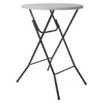 Perel - table pliante - rond - � 80 x 110 cm