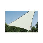Perel - voile solaire - triangle - 5 x 5 x 5 m - couleur: creme gss3500 ri8383