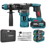 Perforateur burineur sds - plus 26mm, double mode : marteau perforateur + per�age, avec deux batteries ...