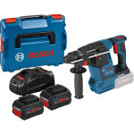 Perforateur sds plus 18v gbh18v - 26 + 2 batteries procore 5, 5ah + chargeur + coffret l - boxx - bosch ...
