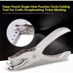 Perforatrice � papier simple en m�tal, outil de d�coupe circulaire pour l'artisanat, le scrapbooking, ...