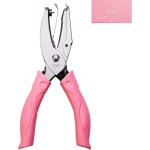 Perforatrice  trou rond simple de 1, 5 mm avec poigne rose pour papier kraft