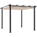 Pergola en aluminium cordoba - beige - 3 x 3 m Pergola en aluminium cordoba - beige - 3 x 3 m