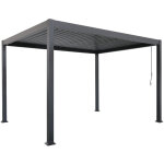Pergola bioclimatique aluminium 4 x 3 m pergola jardin terrasse lames orientables tero