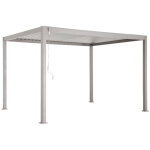 Pergola bioclimatique evora argile - 4 x 3 m - hesp�ride