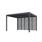 Pergola bioclimatique habrita foresta per 36m30 bi aluminium 10, 8m2 avec 5 panneaux moucharabieh gris ... Pergola bioclimatique habrita foresta per 36m30 bi aluminium 10, 8m2 avec 5 panneaux moucharabieh gris ...