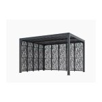 Pergola bioclimatique habrita foresta per 36m30m bi aluminium 10, 8m2 avec panneaux moucharabieh gris ... Pergola bioclimatique habrita foresta per 36m30m bi aluminium 10, 8m2 avec panneaux moucharabieh gris ...
