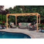 Maderland - pergola en bois autoportante - mod�le alicante - 500 x 400 cm