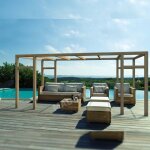 Pergola en bois lamell - coll granada 500 x 300 cm