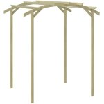 Vidaxl ? pergola de jardin 180x197x210 cm en pin impr�gn� ? conception tunnel pour plantes grimpantes ...